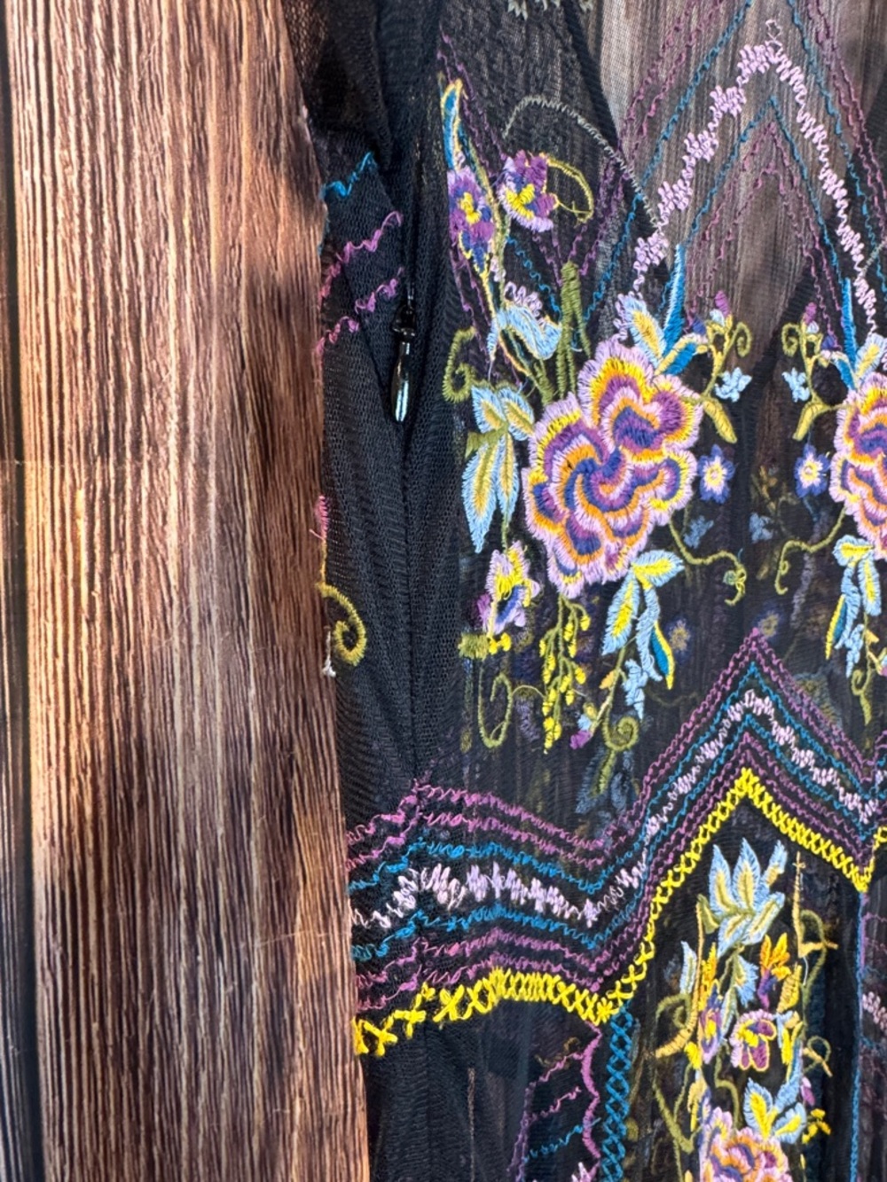 Sundance Lady Annie Embroidered Mesh Dress - Picture 9 of 12